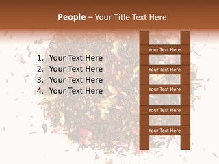 A Pile Of Different Colored Teas On A White Surface PowerPoint Template