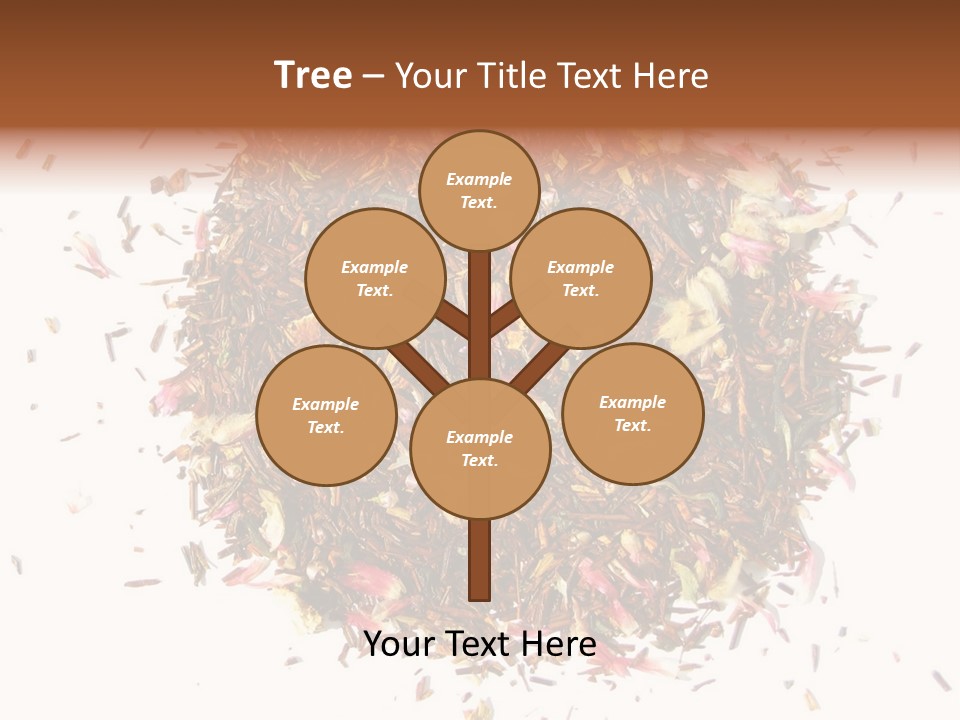 A Pile Of Different Colored Teas On A White Surface PowerPoint Template
