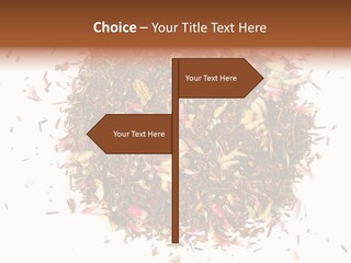 A Pile Of Different Colored Teas On A White Surface PowerPoint Template