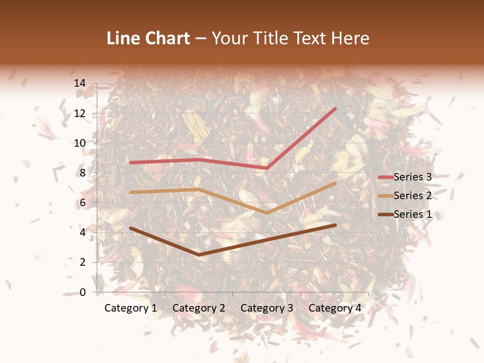 A Pile Of Different Colored Teas On A White Surface PowerPoint Template