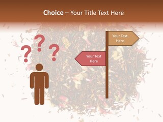 A Pile Of Different Colored Teas On A White Surface PowerPoint Template