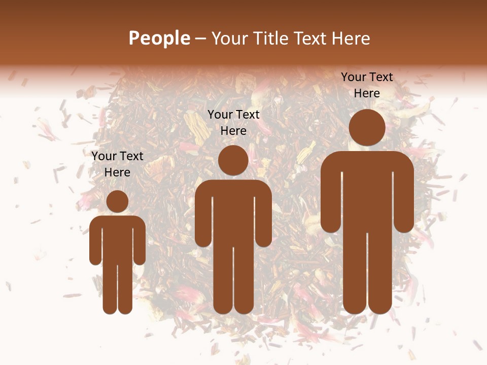 A Pile Of Different Colored Teas On A White Surface PowerPoint Template