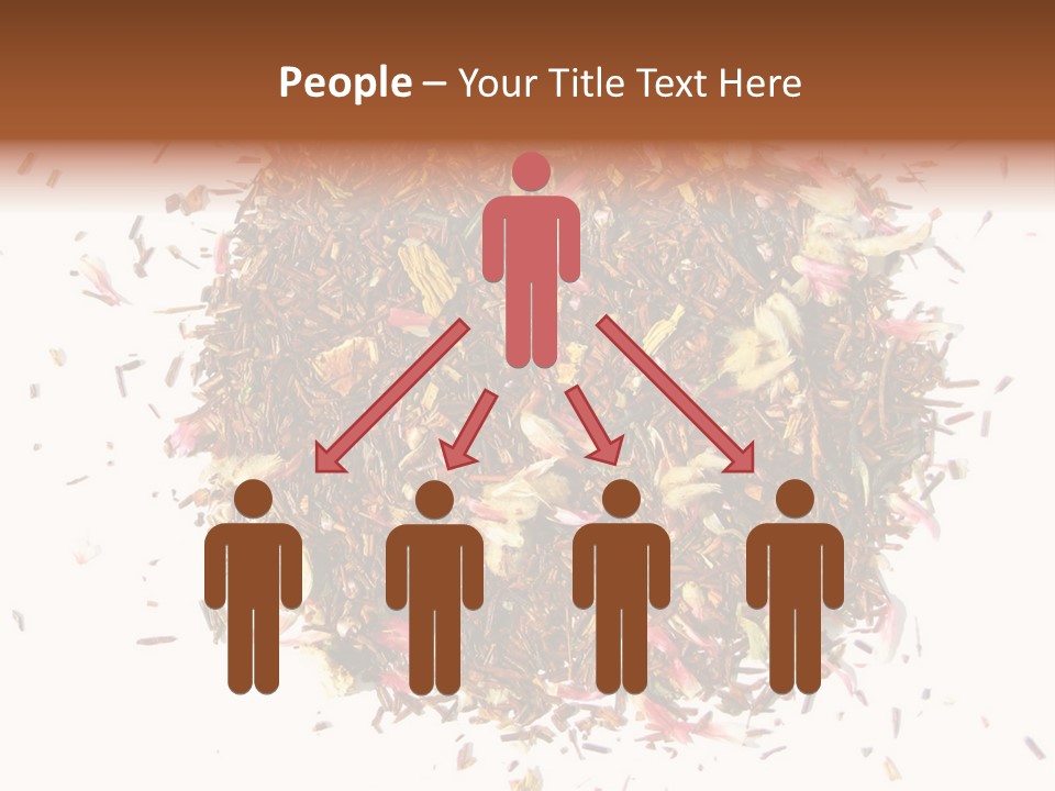 A Pile Of Different Colored Teas On A White Surface PowerPoint Template