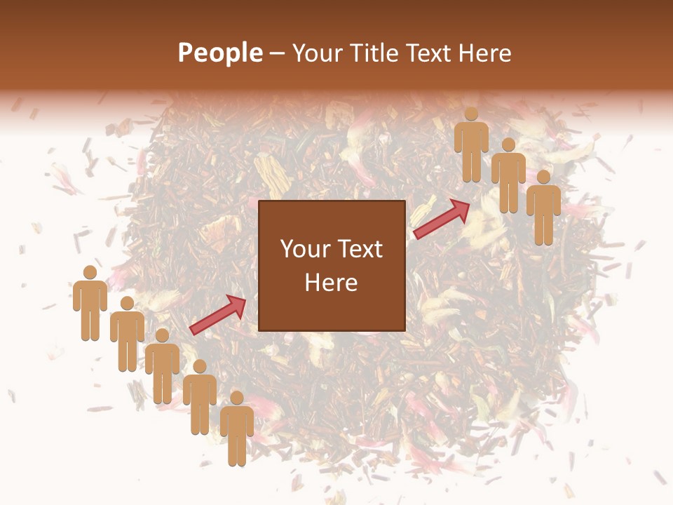 A Pile Of Different Colored Teas On A White Surface PowerPoint Template