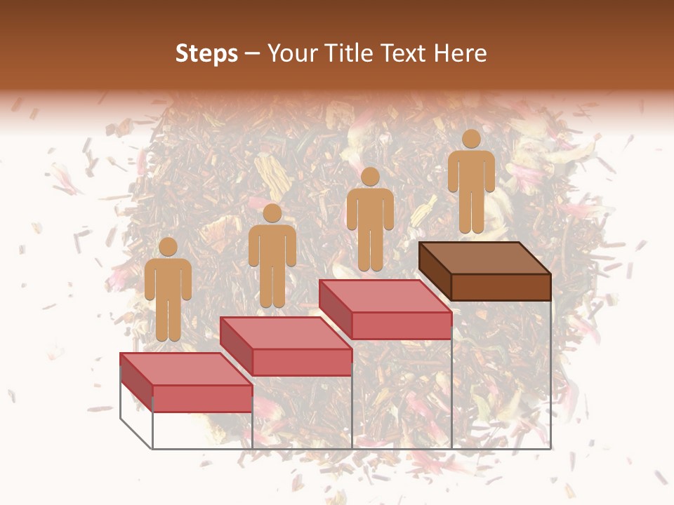 A Pile Of Different Colored Teas On A White Surface PowerPoint Template