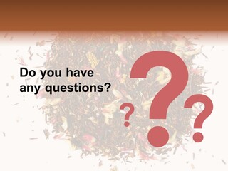 A Pile Of Different Colored Teas On A White Surface PowerPoint Template