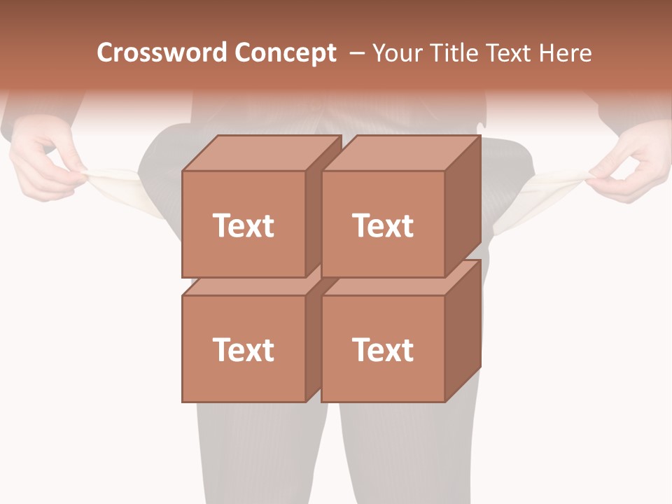 A Man In A Suit Holding A Piece Of Paper PowerPoint Template