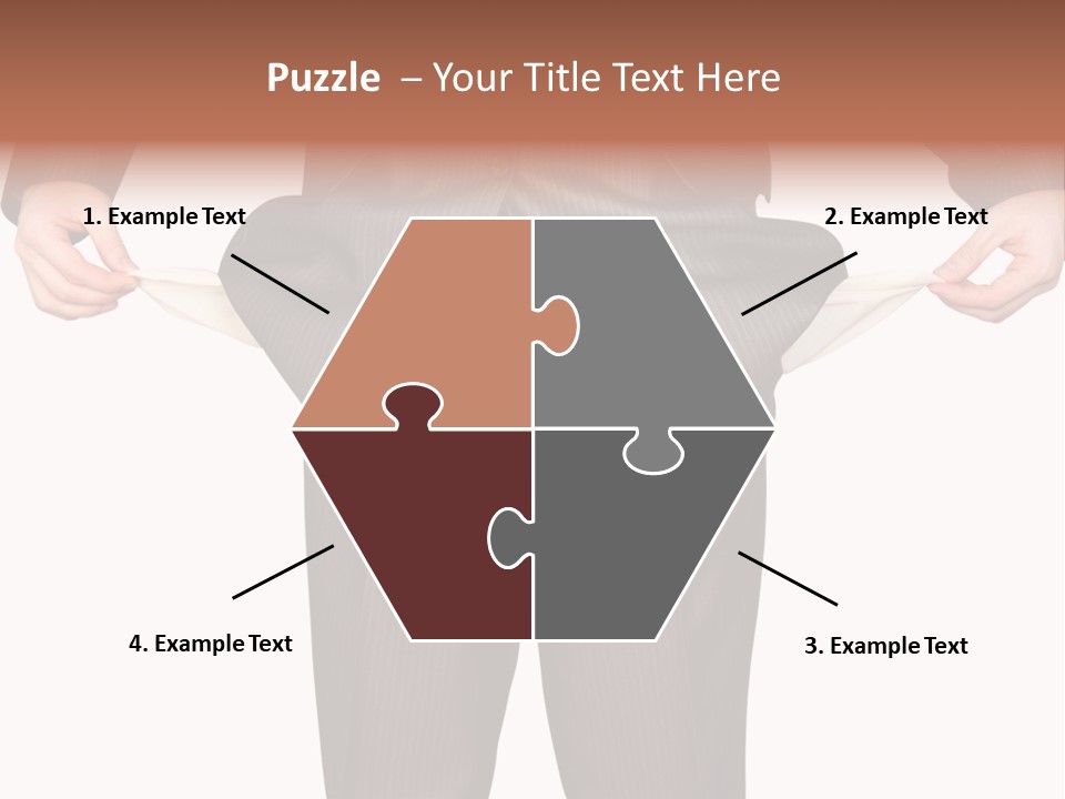 A Man In A Suit Holding A Piece Of Paper PowerPoint Template