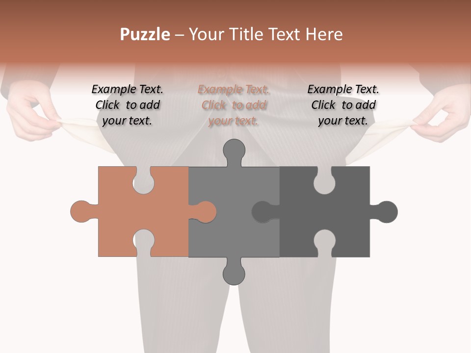 A Man In A Suit Holding A Piece Of Paper PowerPoint Template