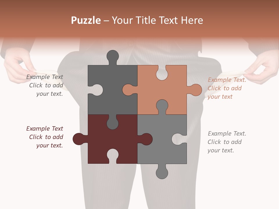 A Man In A Suit Holding A Piece Of Paper PowerPoint Template