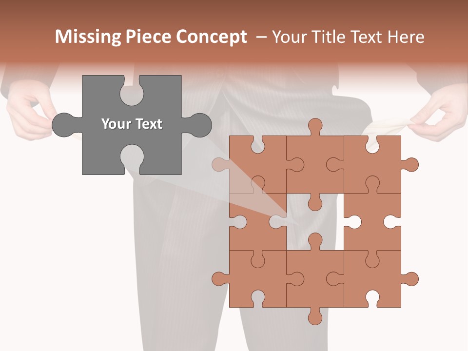 A Man In A Suit Holding A Piece Of Paper PowerPoint Template