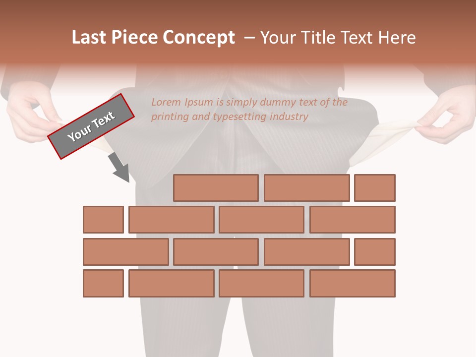 A Man In A Suit Holding A Piece Of Paper PowerPoint Template