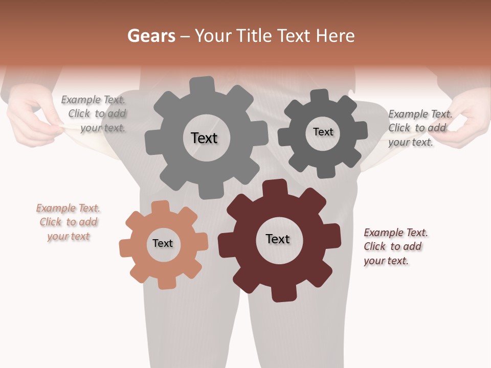 A Man In A Suit Holding A Piece Of Paper PowerPoint Template