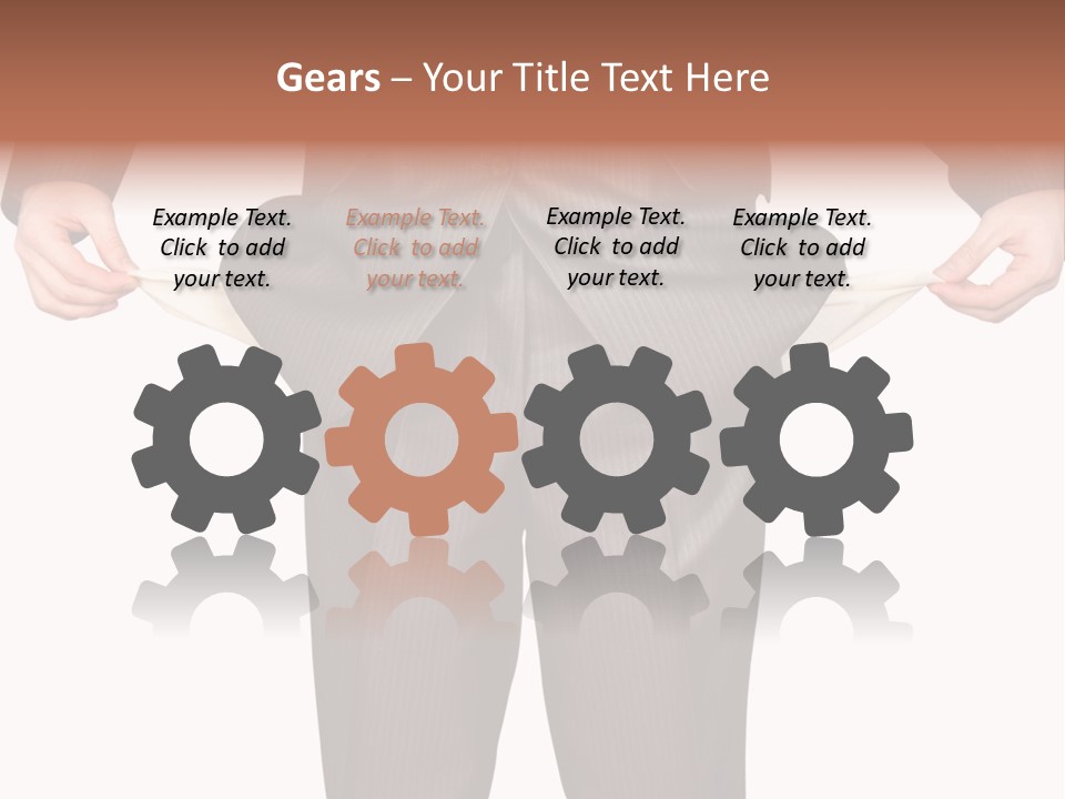 A Man In A Suit Holding A Piece Of Paper PowerPoint Template