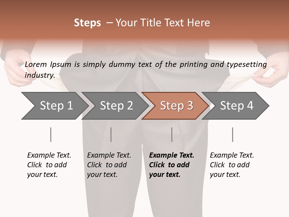 A Man In A Suit Holding A Piece Of Paper PowerPoint Template