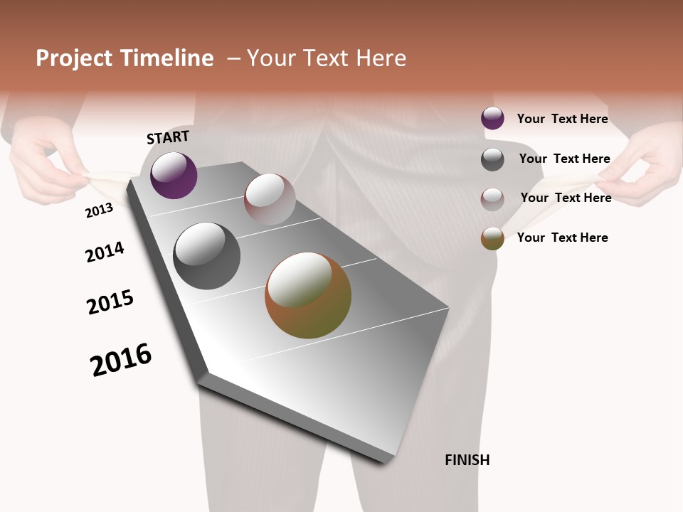 A Man In A Suit Holding A Piece Of Paper PowerPoint Template