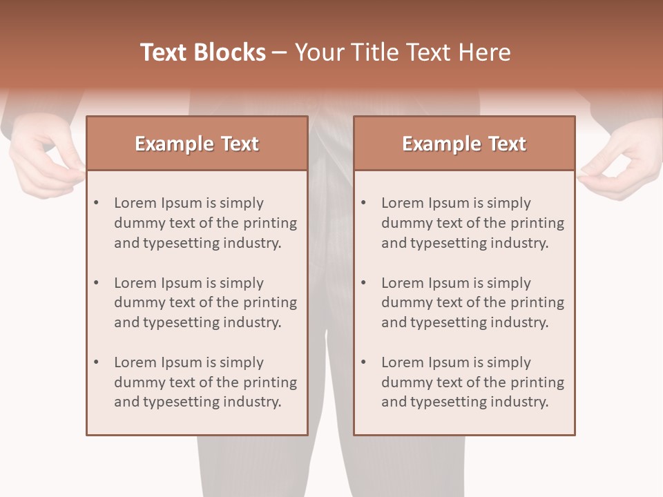 A Man In A Suit Holding A Piece Of Paper PowerPoint Template