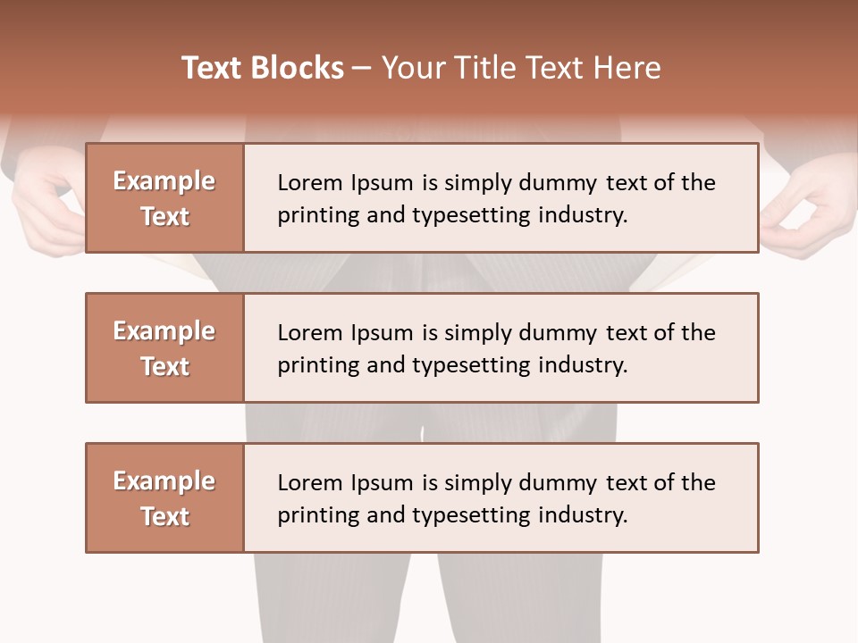 A Man In A Suit Holding A Piece Of Paper PowerPoint Template