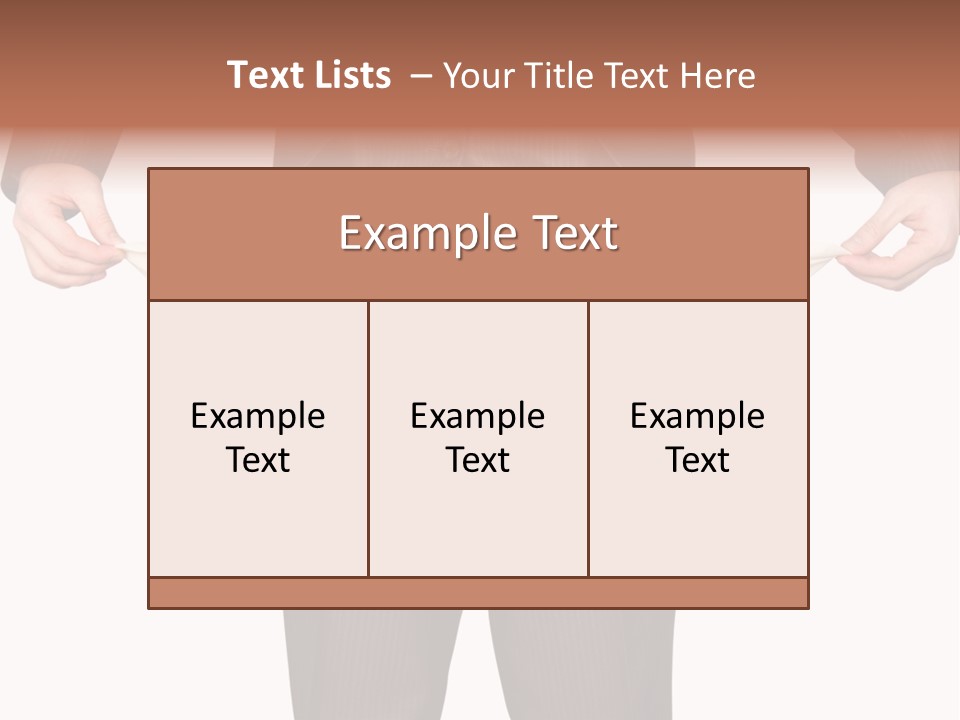 A Man In A Suit Holding A Piece Of Paper PowerPoint Template