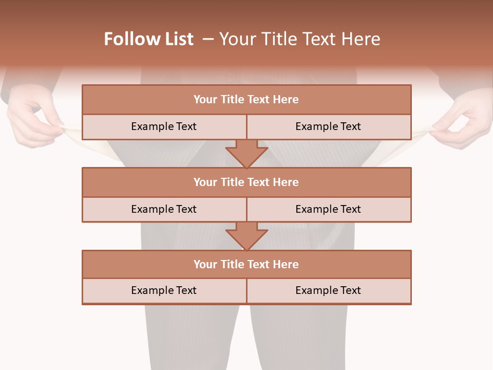 A Man In A Suit Holding A Piece Of Paper PowerPoint Template