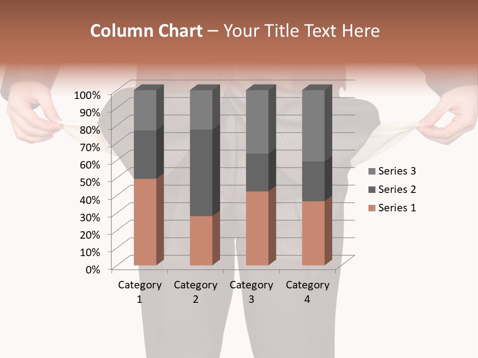 A Man In A Suit Holding A Piece Of Paper PowerPoint Template