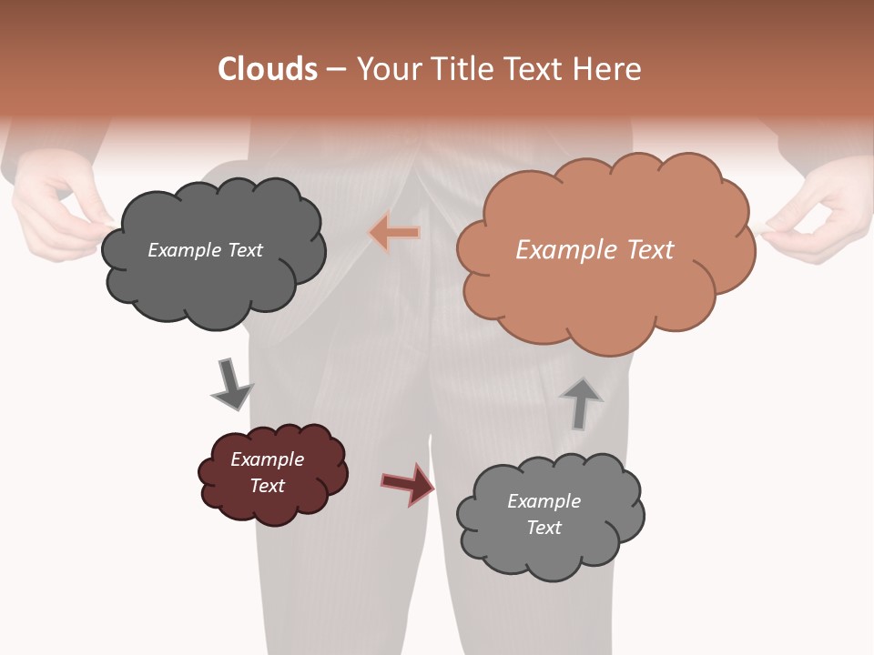 A Man In A Suit Holding A Piece Of Paper PowerPoint Template