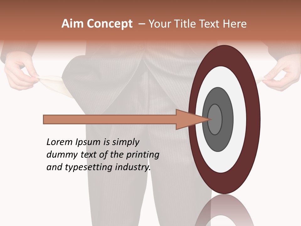 A Man In A Suit Holding A Piece Of Paper PowerPoint Template