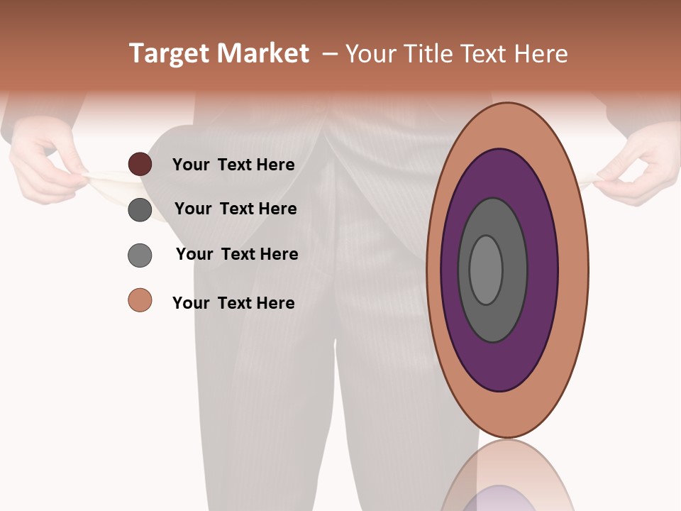 A Man In A Suit Holding A Piece Of Paper PowerPoint Template