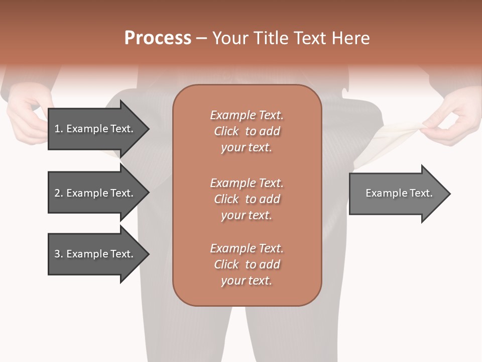 A Man In A Suit Holding A Piece Of Paper PowerPoint Template