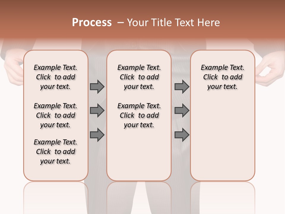 A Man In A Suit Holding A Piece Of Paper PowerPoint Template