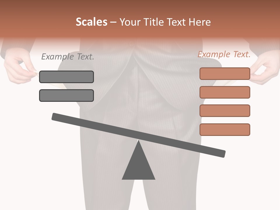 A Man In A Suit Holding A Piece Of Paper PowerPoint Template