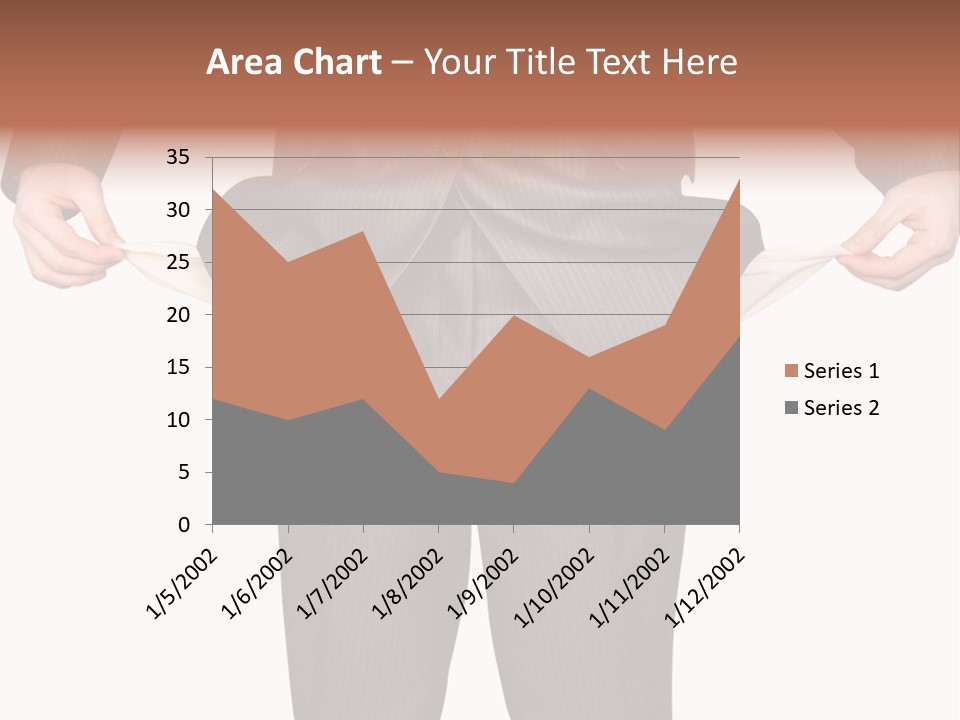 A Man In A Suit Holding A Piece Of Paper PowerPoint Template