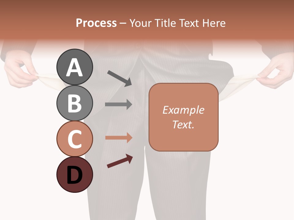 A Man In A Suit Holding A Piece Of Paper PowerPoint Template