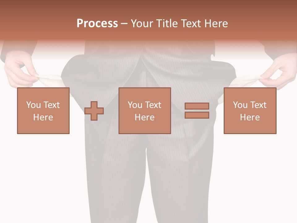 A Man In A Suit Holding A Piece Of Paper PowerPoint Template