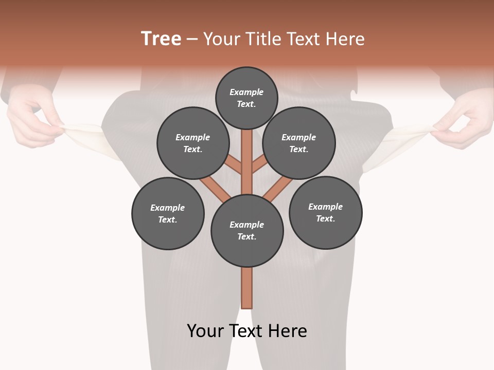 A Man In A Suit Holding A Piece Of Paper PowerPoint Template