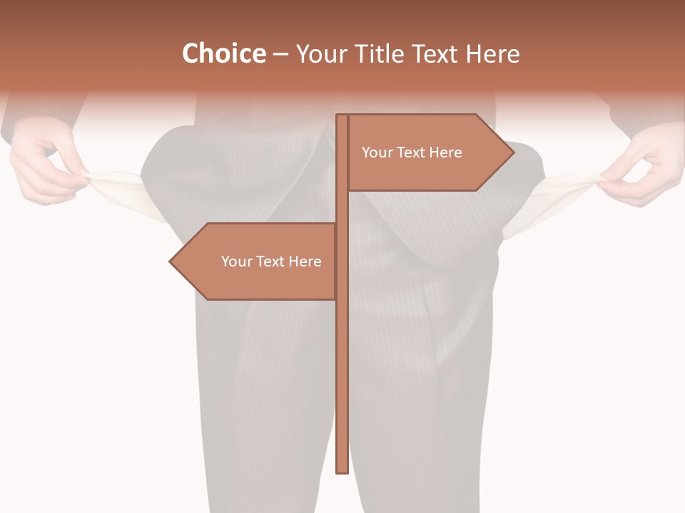 A Man In A Suit Holding A Piece Of Paper PowerPoint Template