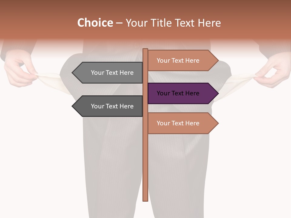 A Man In A Suit Holding A Piece Of Paper PowerPoint Template