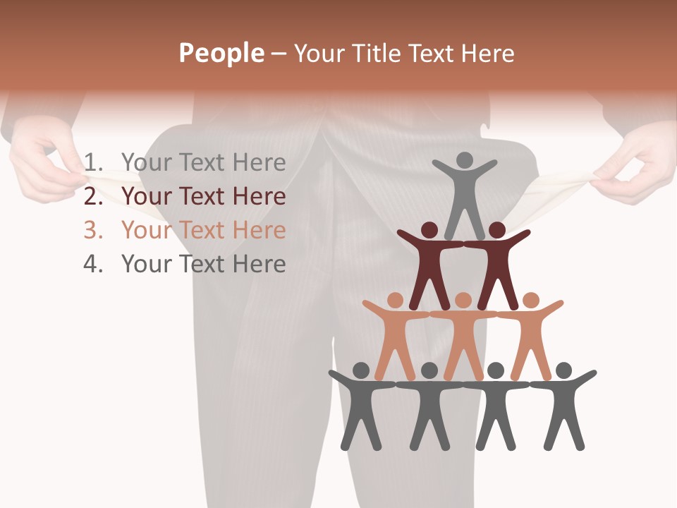 A Man In A Suit Holding A Piece Of Paper PowerPoint Template