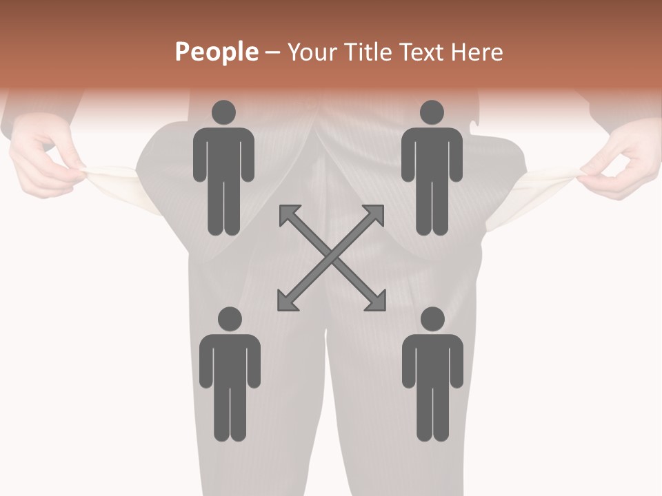 A Man In A Suit Holding A Piece Of Paper PowerPoint Template