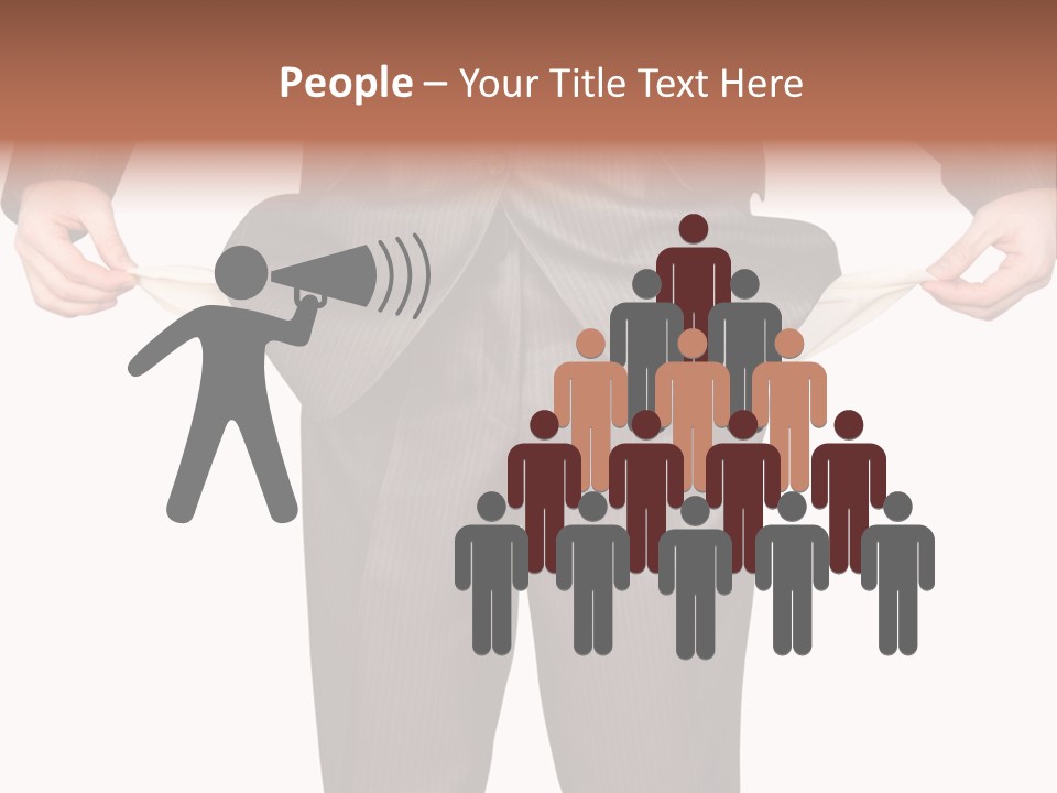 A Man In A Suit Holding A Piece Of Paper PowerPoint Template