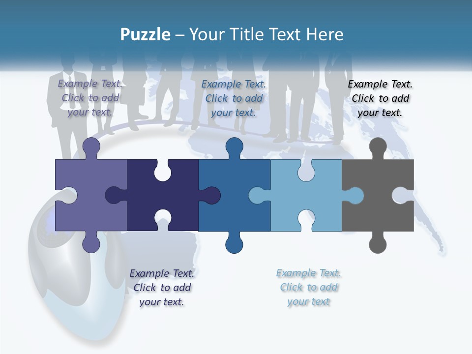 A Group Of People Standing Around A Computer Mouse PowerPoint Template