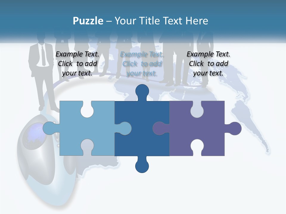 A Group Of People Standing Around A Computer Mouse PowerPoint Template