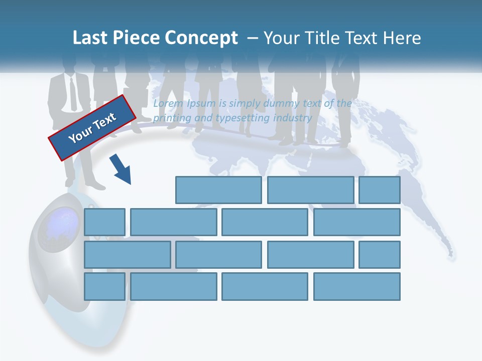 A Group Of People Standing Around A Computer Mouse PowerPoint Template