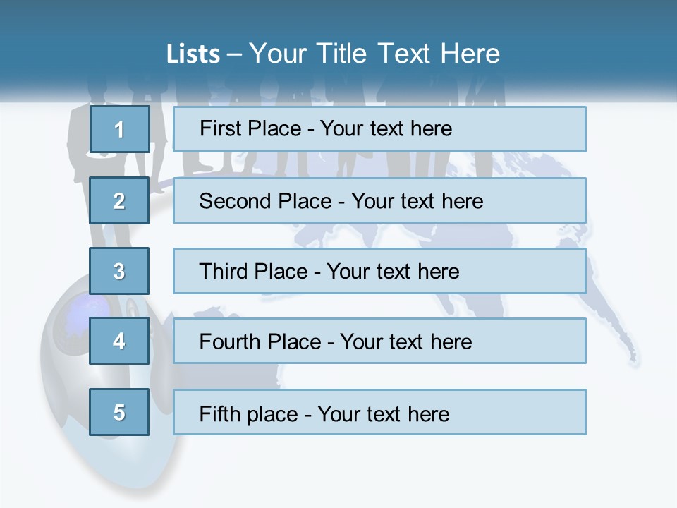 A Group Of People Standing Around A Computer Mouse PowerPoint Template