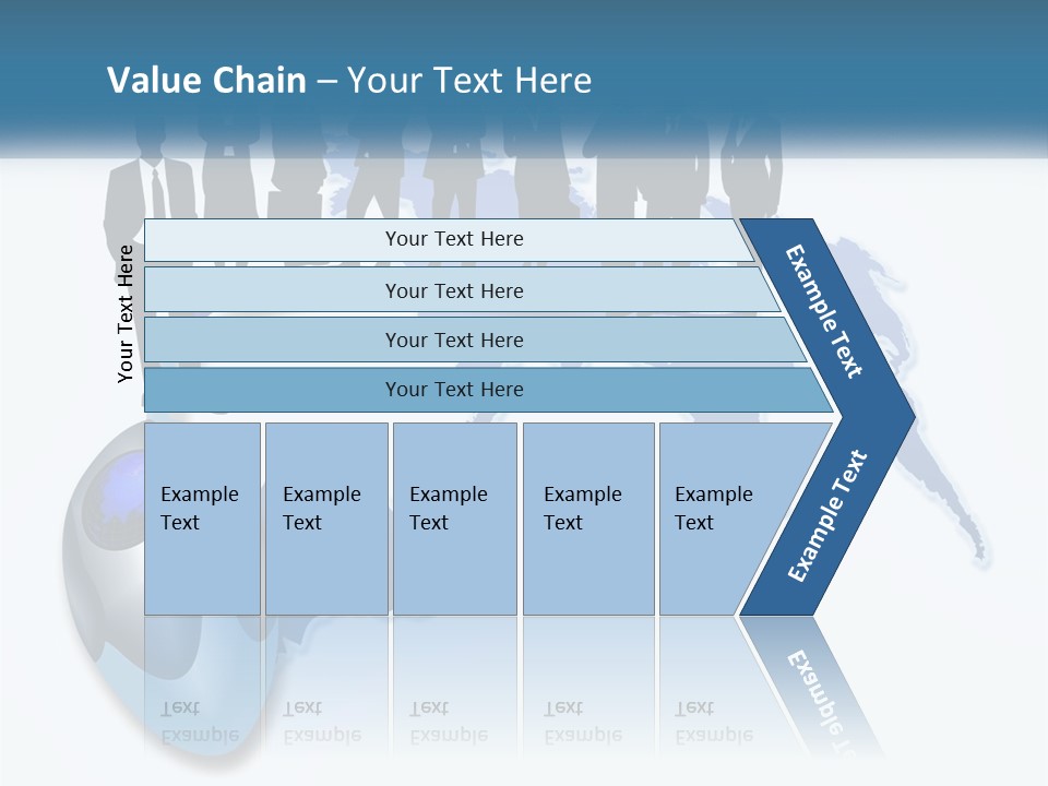 A Group Of People Standing Around A Computer Mouse PowerPoint Template