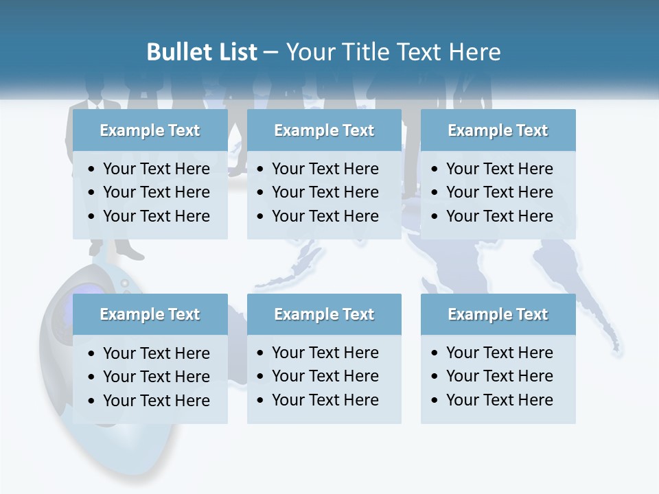 A Group Of People Standing Around A Computer Mouse PowerPoint Template