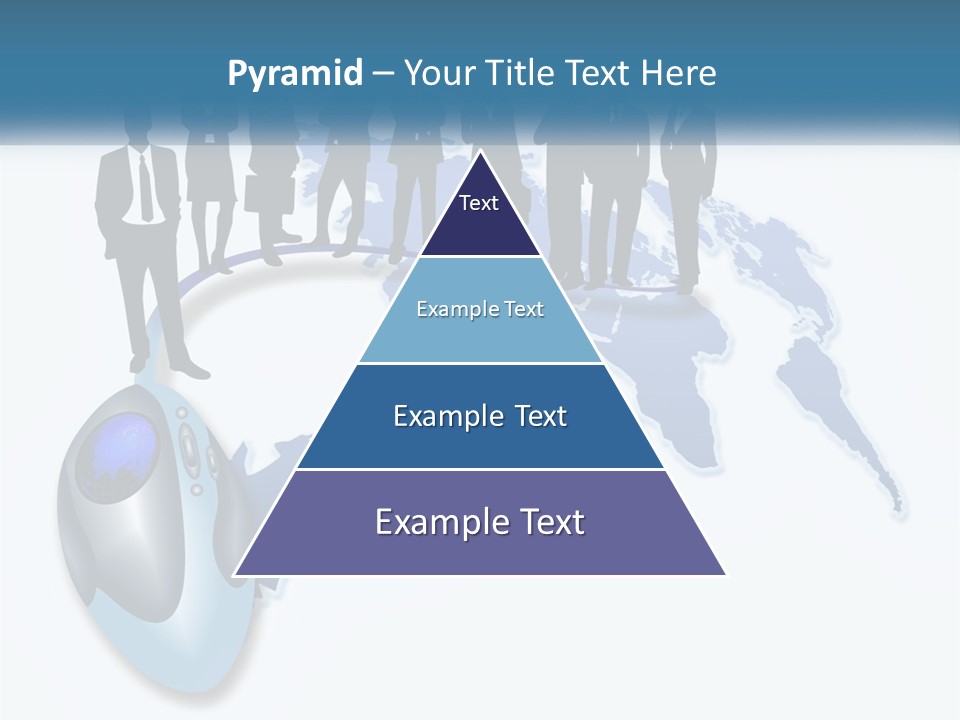 A Group Of People Standing Around A Computer Mouse PowerPoint Template