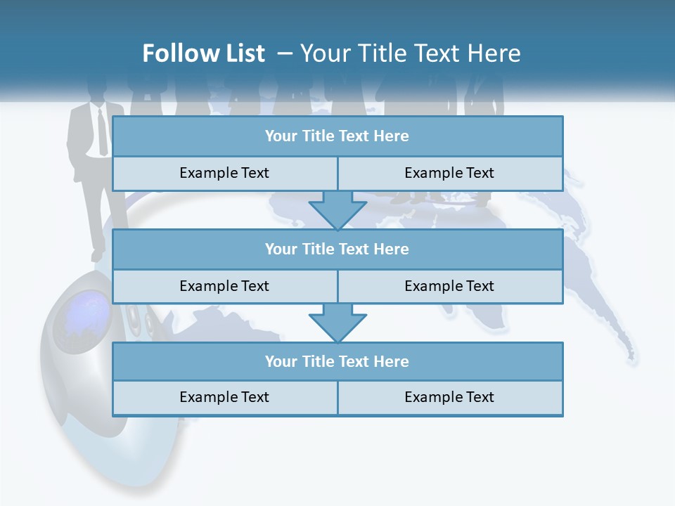 A Group Of People Standing Around A Computer Mouse PowerPoint Template