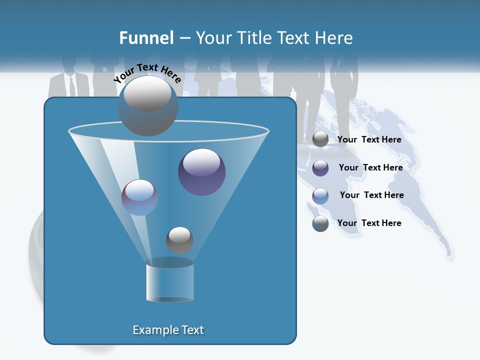A Group Of People Standing Around A Computer Mouse PowerPoint Template