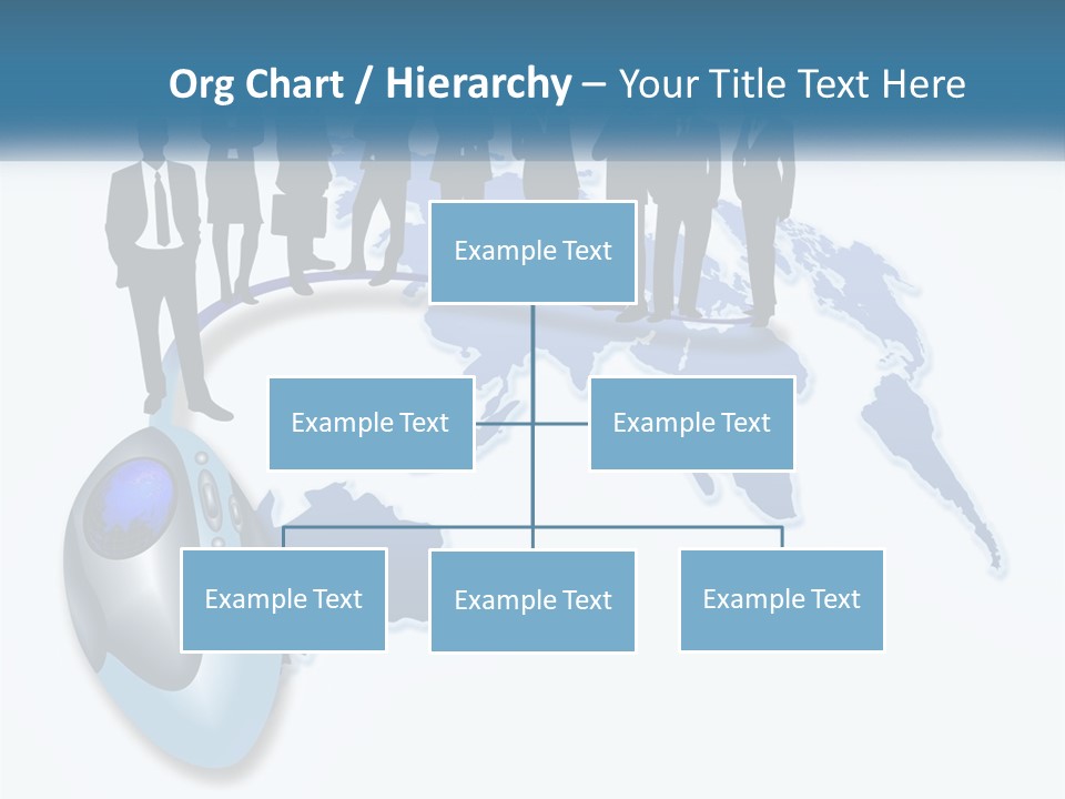 A Group Of People Standing Around A Computer Mouse PowerPoint Template